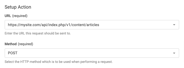 convertforms webhooks create article url