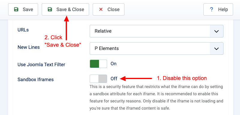 add yt video disable sandbox iframes