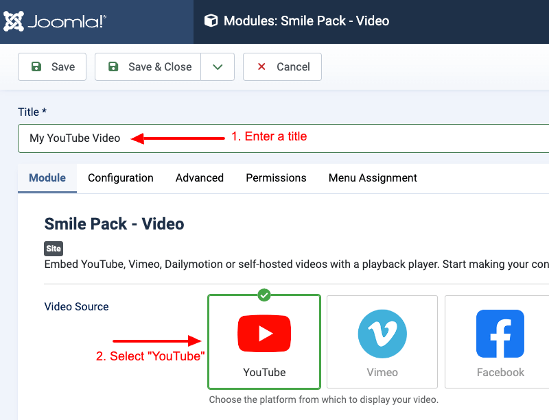 create video module step 3