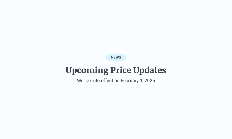 Upcoming Changes to Pricing Plans