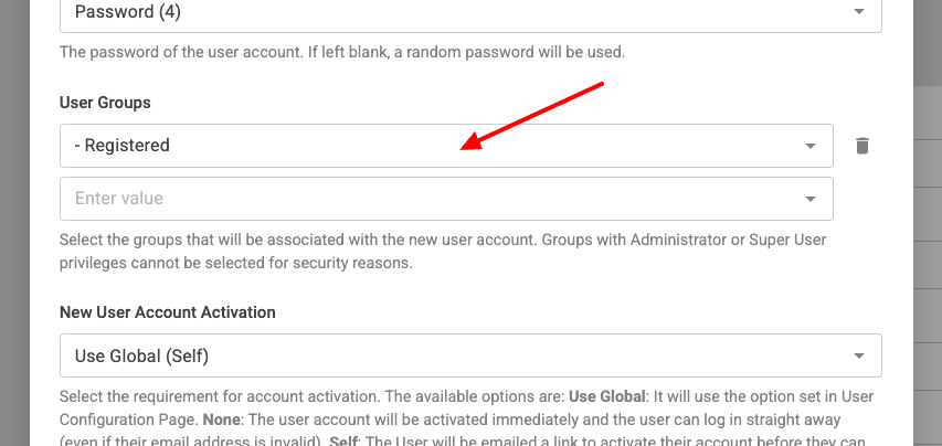 User Account App Trigger User Groups