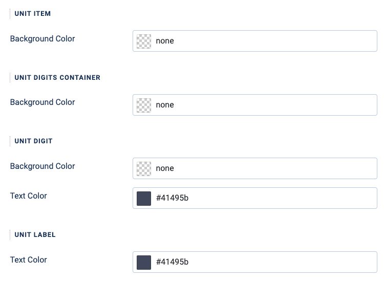 acf countdown field color settings