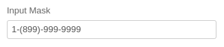 convert forms input mask 1-800 phone field