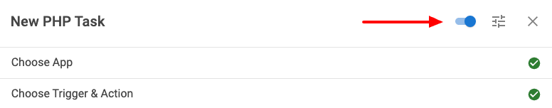 Enable PHP Task