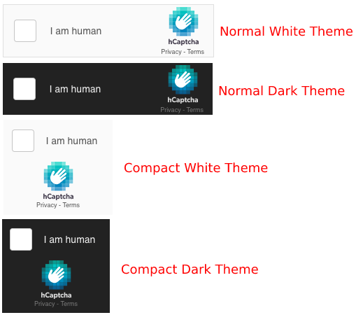convert forms hcaptcha themes