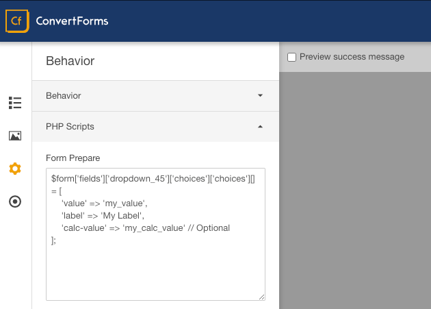 Joomla! Forms with Custom PHP Scripts execution support