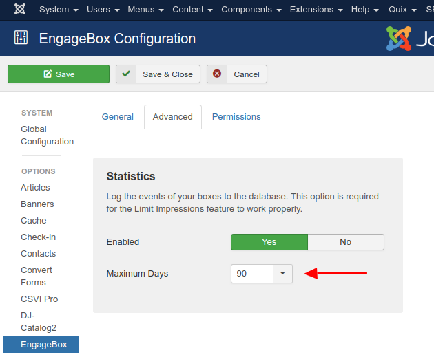 ebox statistics days limit