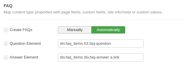 FAQ Schema Example 2 CSS Selectors