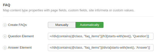 FAQ Schema Example 4 XPath