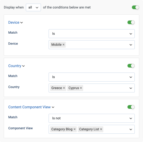 Control Fields Visibility